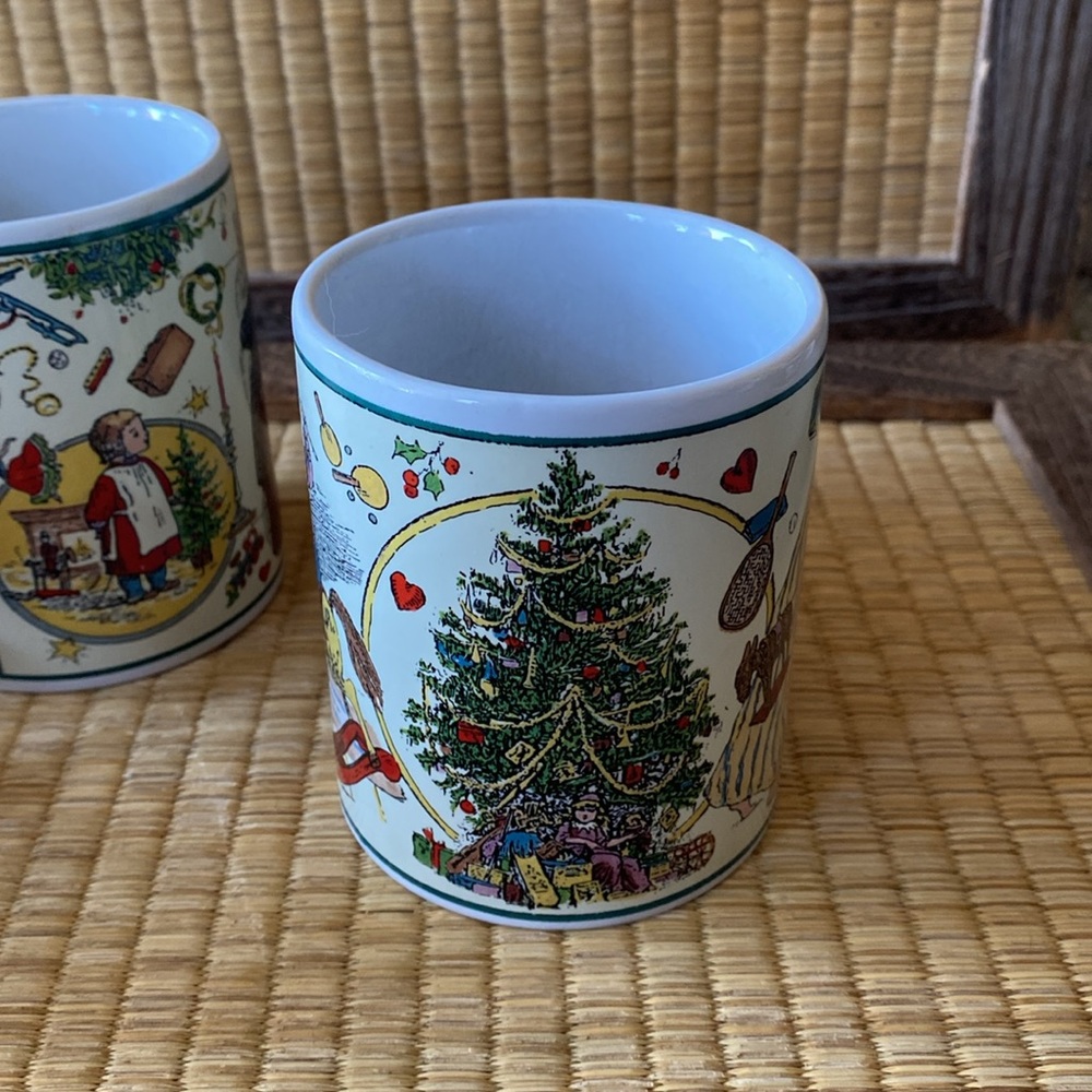 🎅🏼CERTIFIED INTERNATIONAL CORP: Vintage Christmas Mugs- Set of 3- 12 oz - Picture 5 of 7